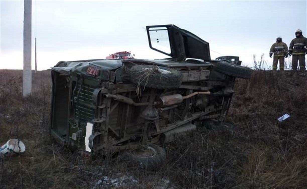 В Ясногорском районе перевернулся УАЗ