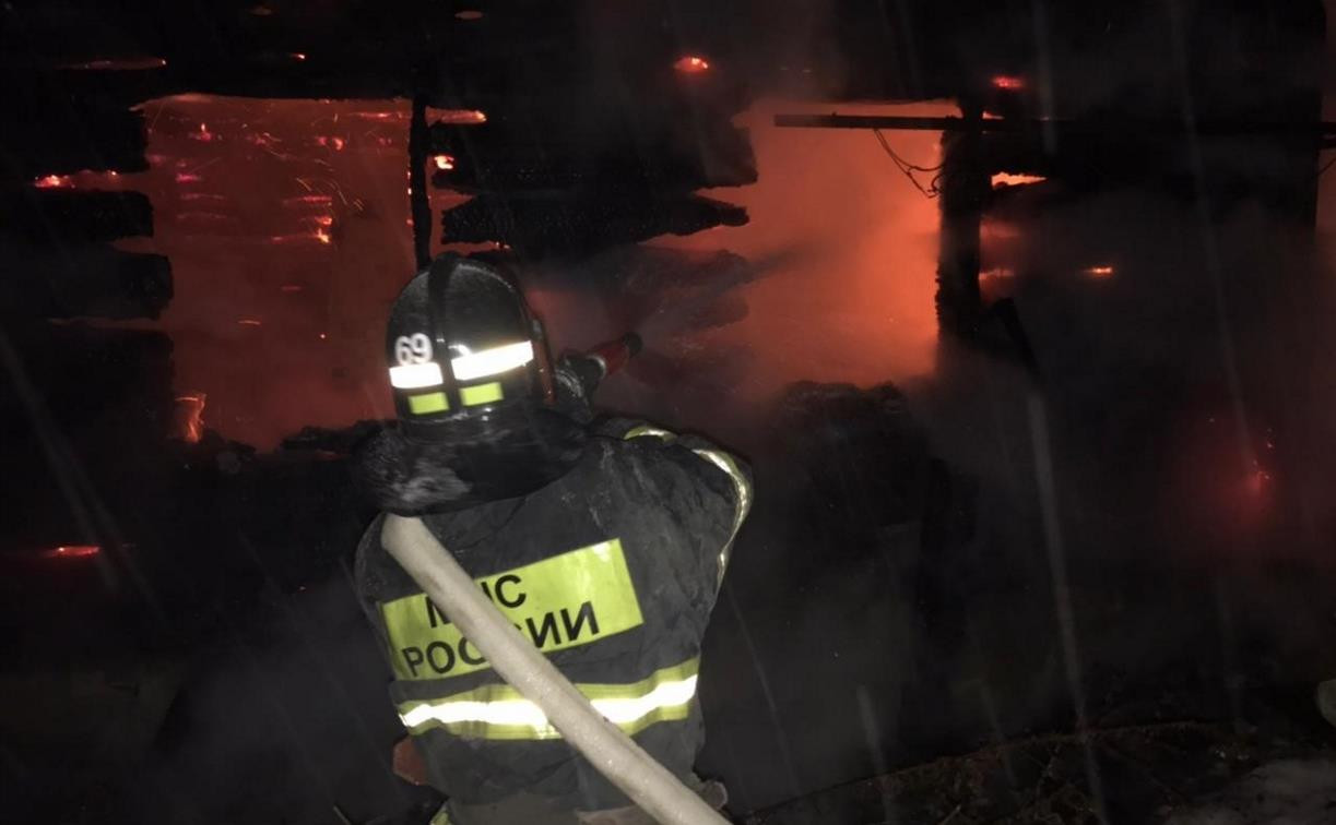 Житель деревни Скорнево под Тулой погиб во время пожара в бане