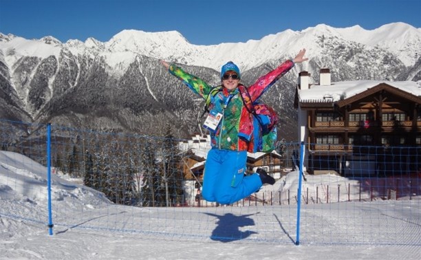 Тулячка работает волонтером на лыжных гонках в олимпийском Сочи