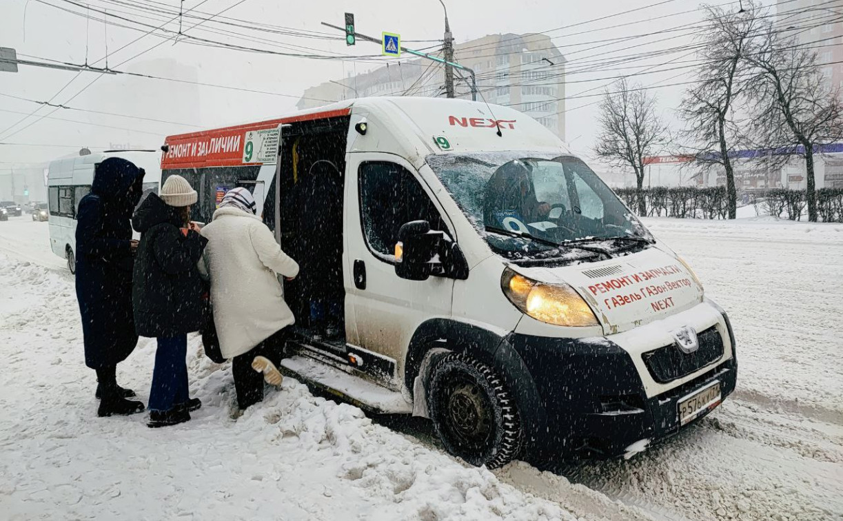 Коммерческий транспорт в Туле в новогодние праздники будет работать по расписанию выходного дня