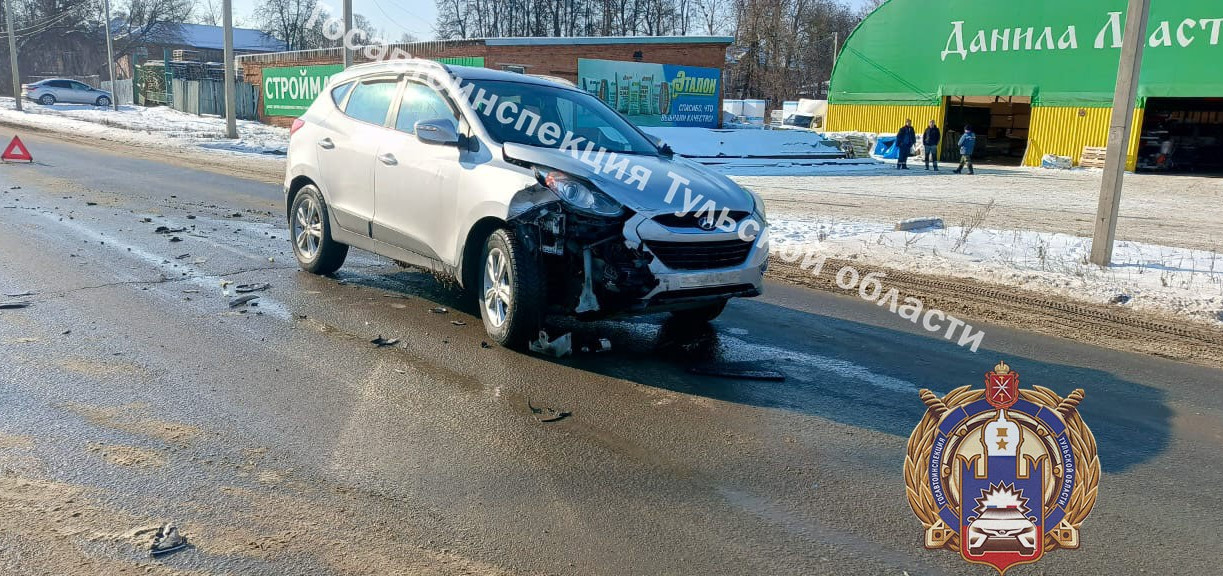 В Кимовском районе не разъехались две Hyundai 