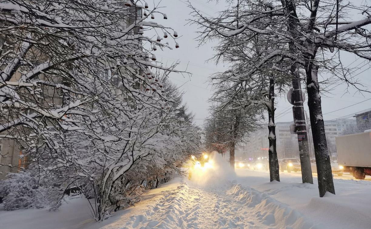 В Туле и области ликвидируют последствия снегопада