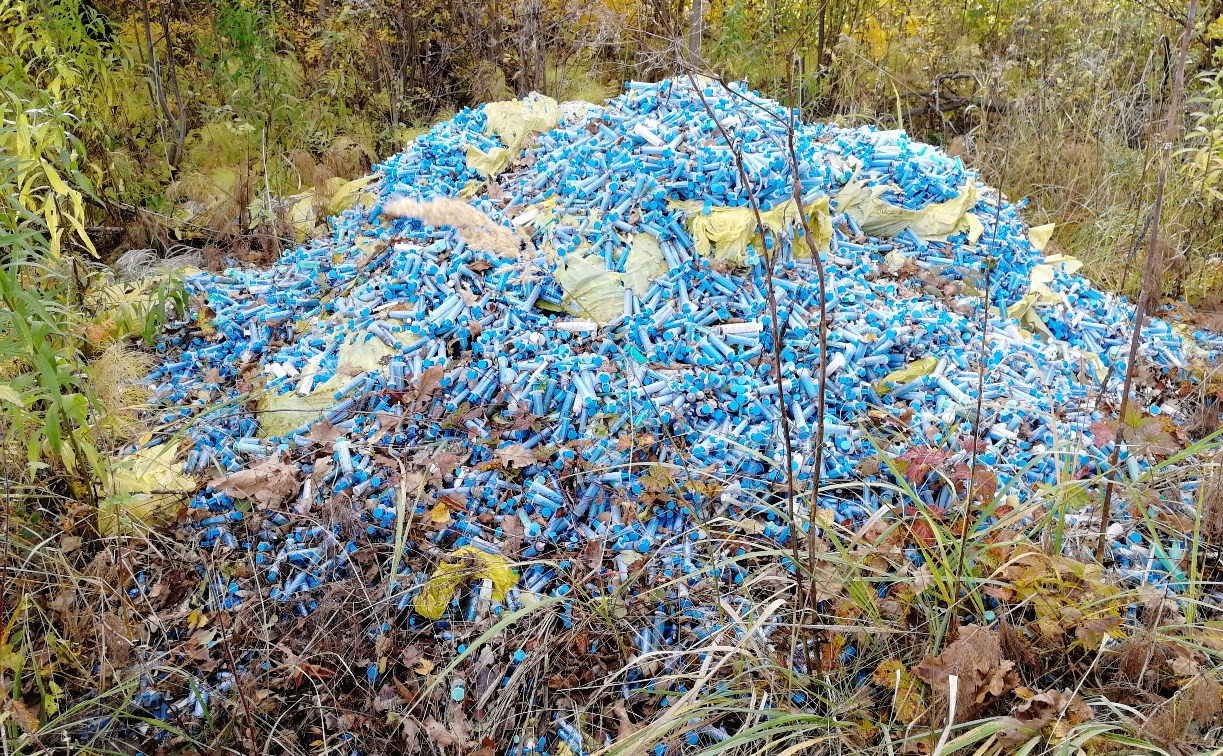 На окраине Тулы найдена свалка опасных медицинских отходов класса «Б» 