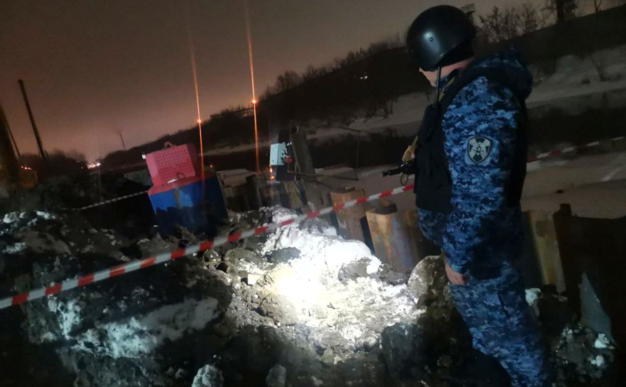 В Туле при строительстве моста через Упу рабочие нашли артиллерийский снаряд