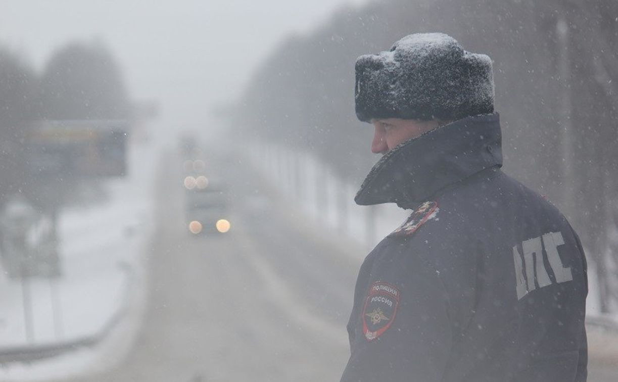 Тульских автомобилистов предупредили о снегопаде и гололедице