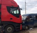 На Венёвском шоссе водитель «Газели» погиб в результате столкновения с грузовиком 