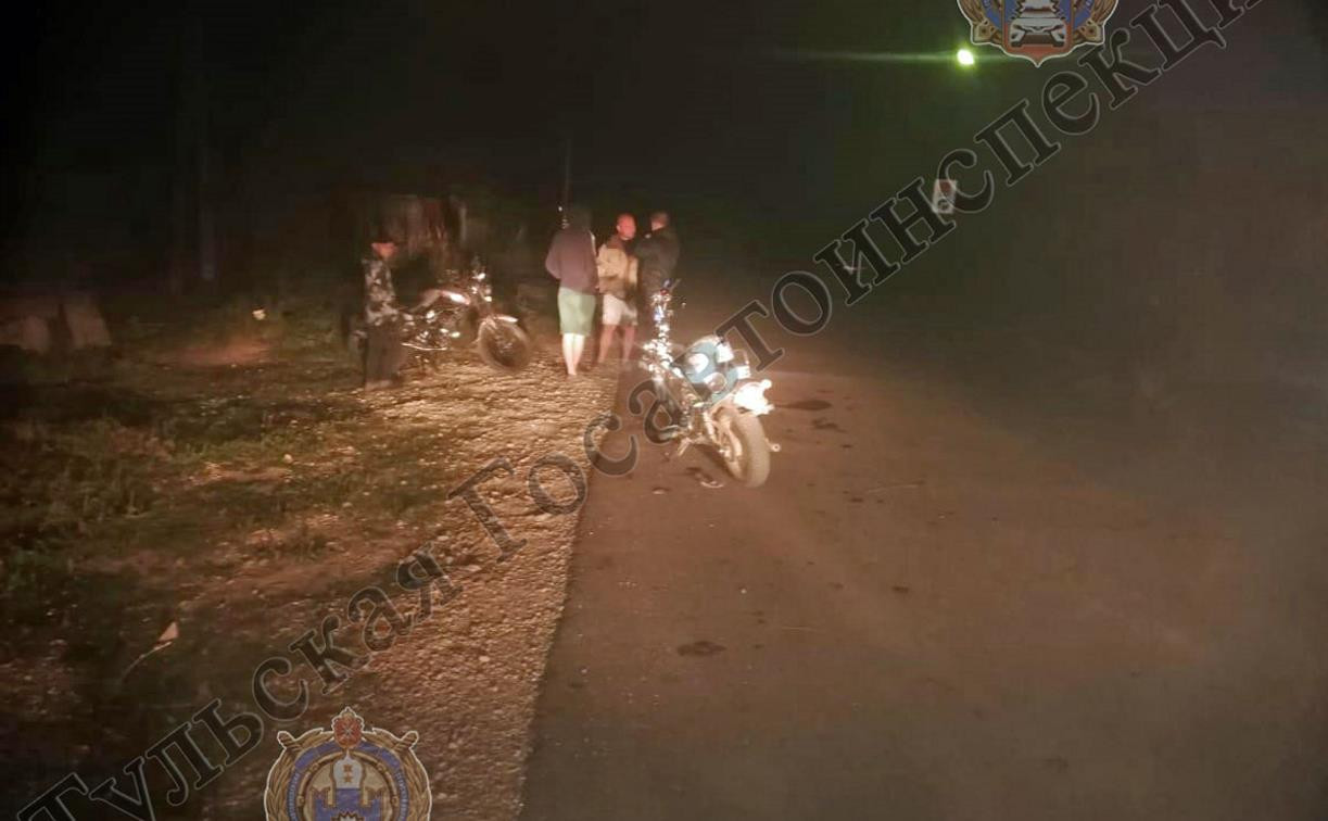 В Тульской области столкнулись мотоцикл и мопед с подростками