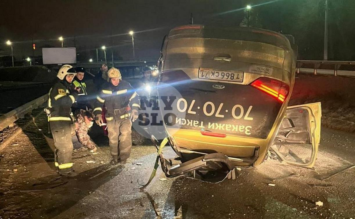 В Туле опрокинулся Ford Galaxy: водитель был пьян