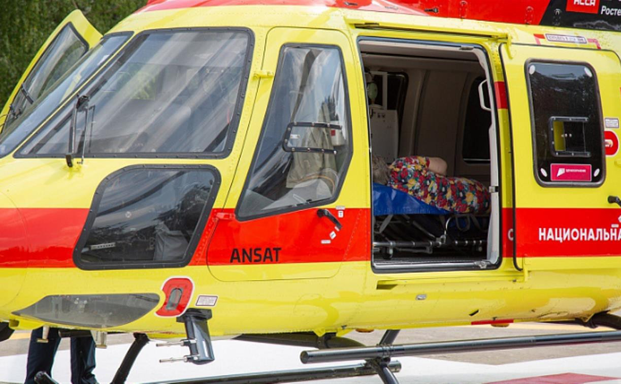 Жительницу Ефремова в тяжелом состоянии на вертолете санавиации доставили в Тулу