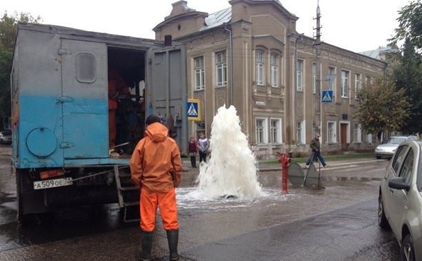 В Советском районе забил незапланированный фонтан