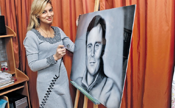 Тулячка нарисовала портрет губернатора