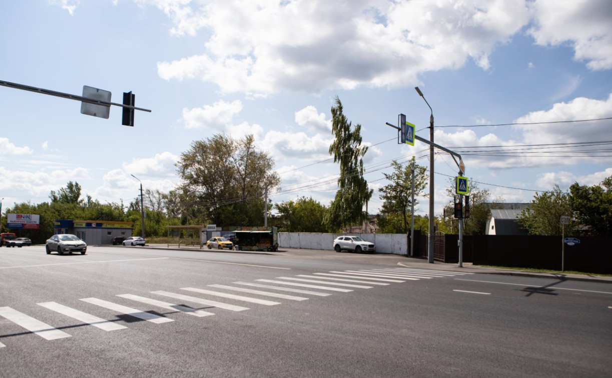 За полгода в Туле обновили разметку на 239 пешеходных переходах