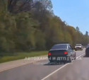 Под Тулой на встречке заметили опасного водителя