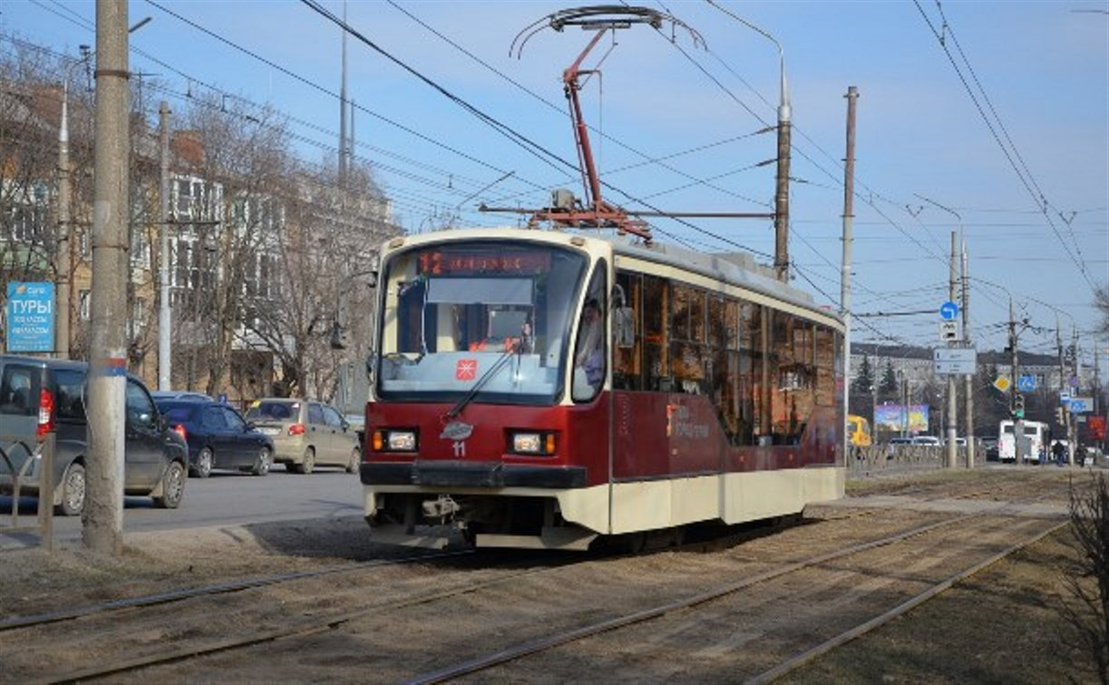 В Туле из-за ремонта дороги на ул. Руднева трамваи изменят схему движения