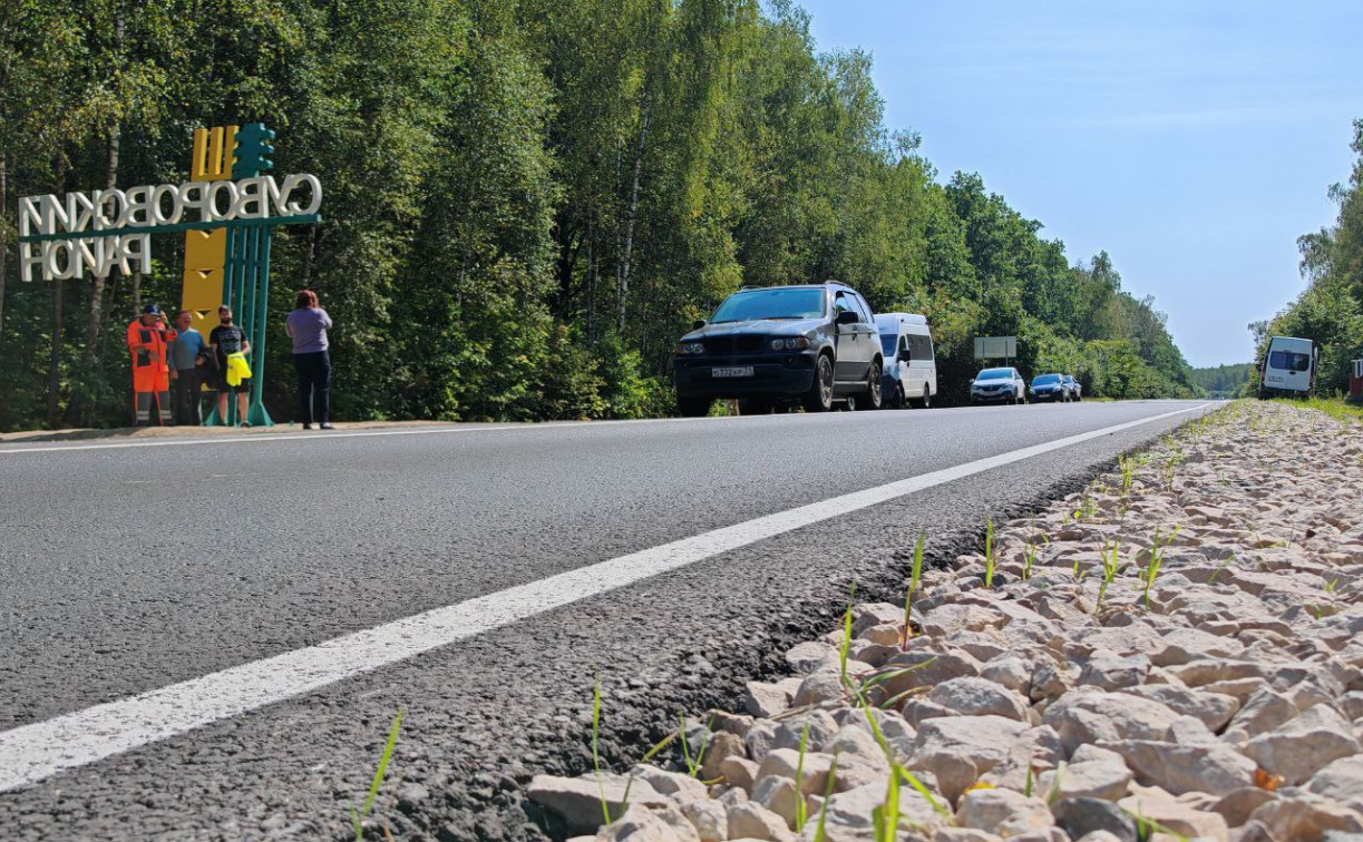В Суворовском районе прошла приемка отремонтированной дороги «Голодское-Суворов-Одоев»