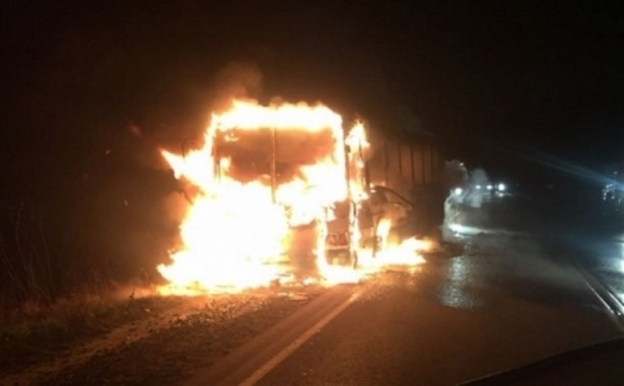 ЛиАЗ прокомментировал возгорание пассажирского автобуса под Тулой
