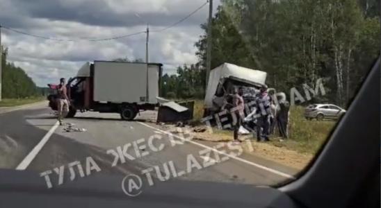 На Венёвском шоссе столкнулись две «Газели»: пострадали три человека