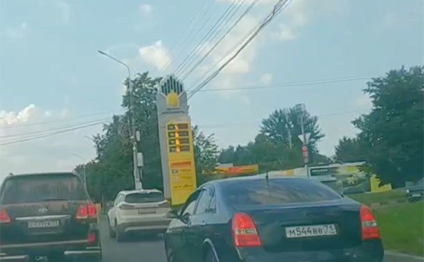 Водитель заснял «езду по-тульски»