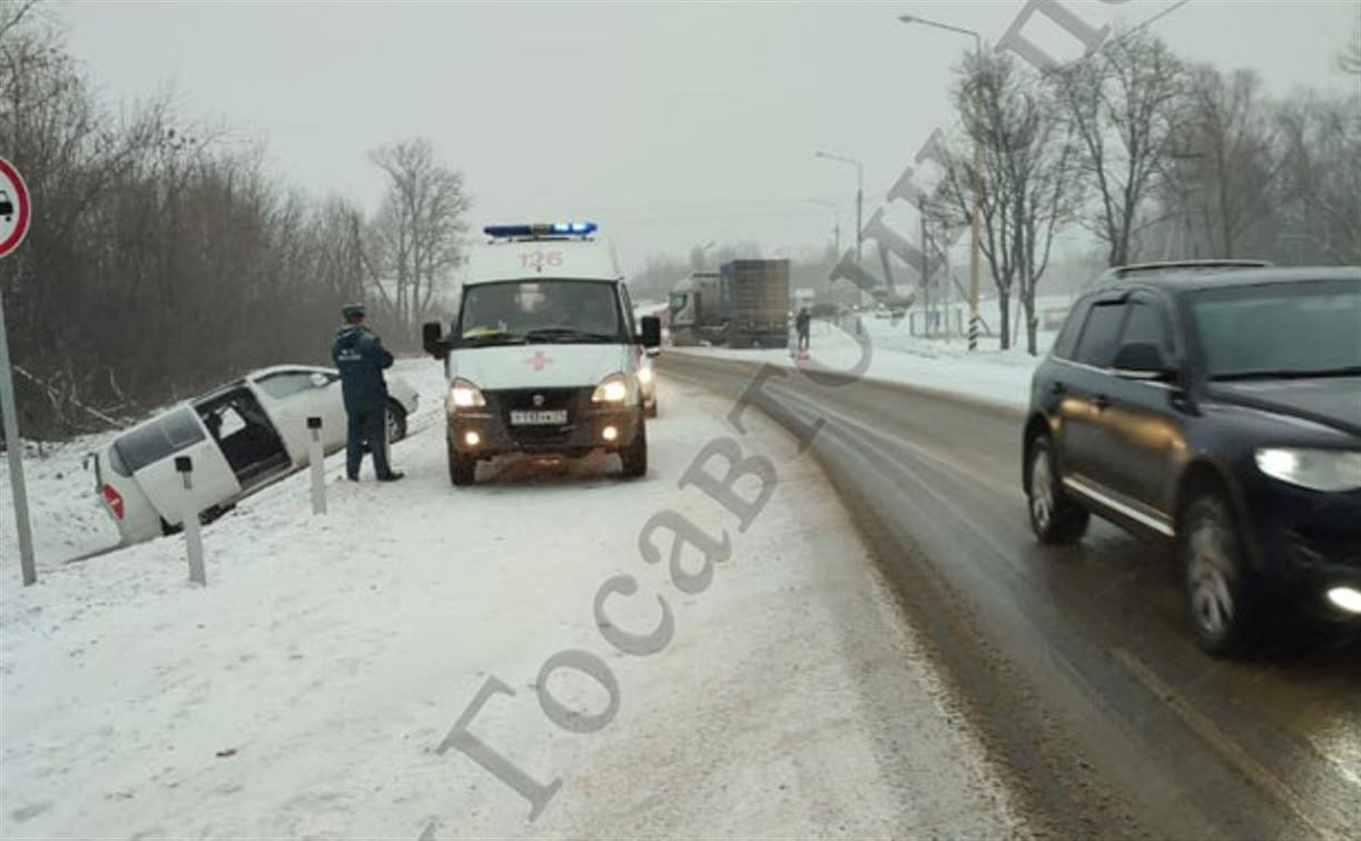 В Чернском районе водитель грузовика устроила массовое ДТП