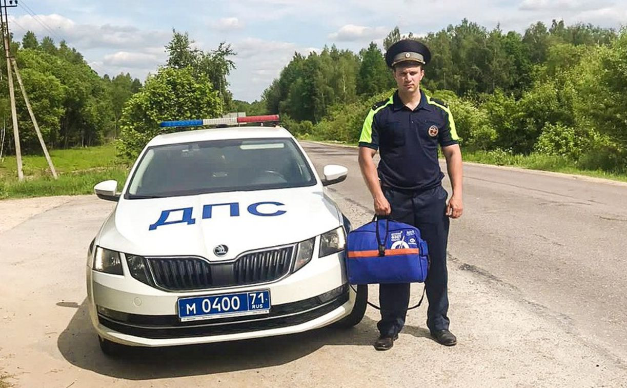 Тульским полицейским раздали специальные укладки для оказания помощи при ДТП