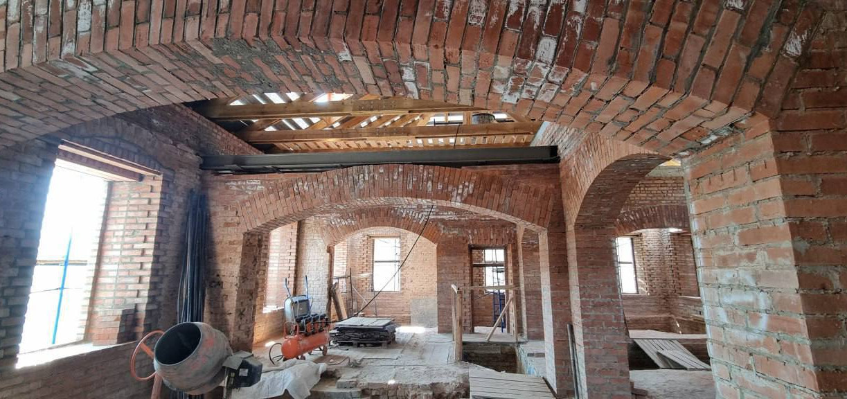 В историческом центре Тулы ремонтируют здание будущего филиала Музея им. Андрея Рублёва