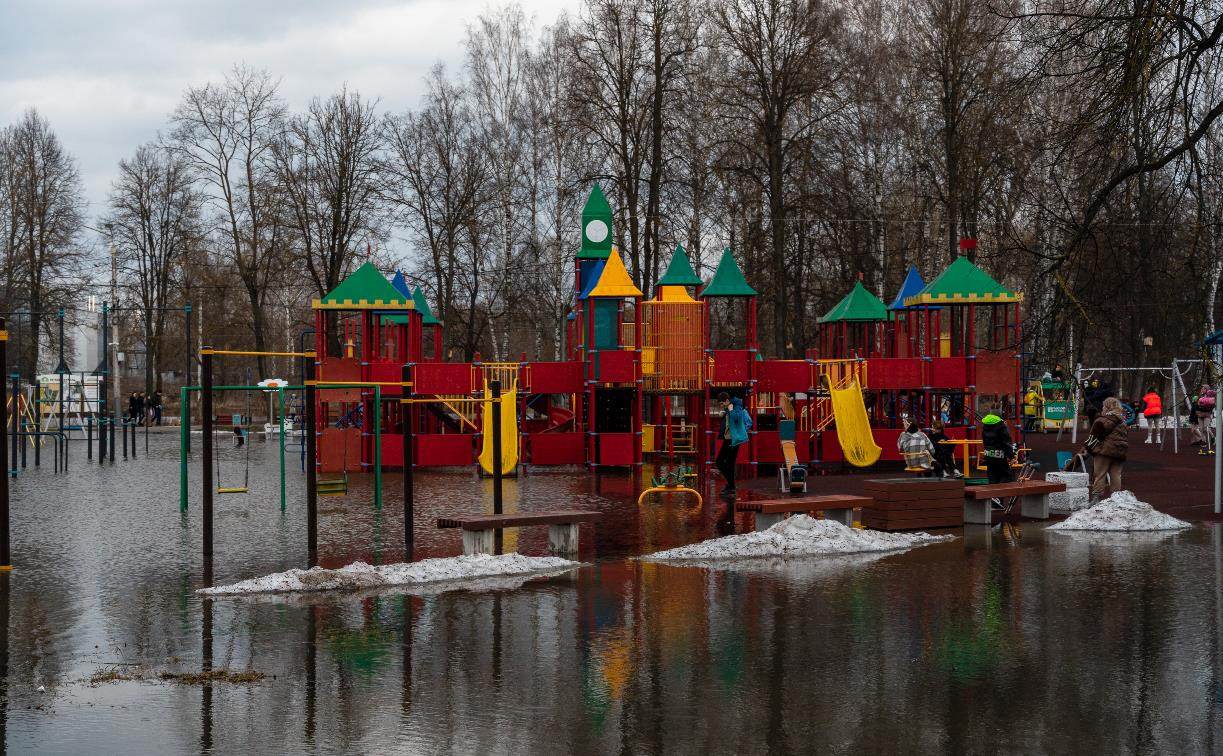 В Туле затопило Баташевский сад: фоторепортаж