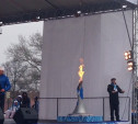 На площади Ленина зажгли паралимпийскую чашу 