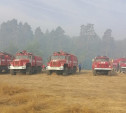 Тульские спасатели тушат пожары в Ивановской и Рязанской областях: фоторепортаж