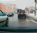 На ул. Кутузова водитель дважды создал аварийную ситуацию