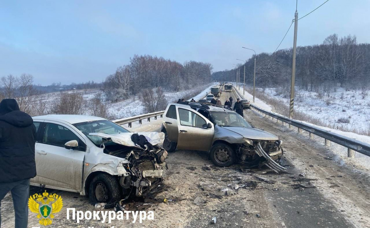 На въезде в Тулу со стороны Ясной Поляны восстановили движение после массового утреннего ДТП