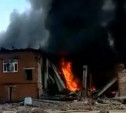 ЧП на базальтовом заводе в Алексине: одно из зданий обрушилось и загорелось