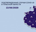 В каких городах и селах Тульской области есть COVID-19: карта на 13 июня