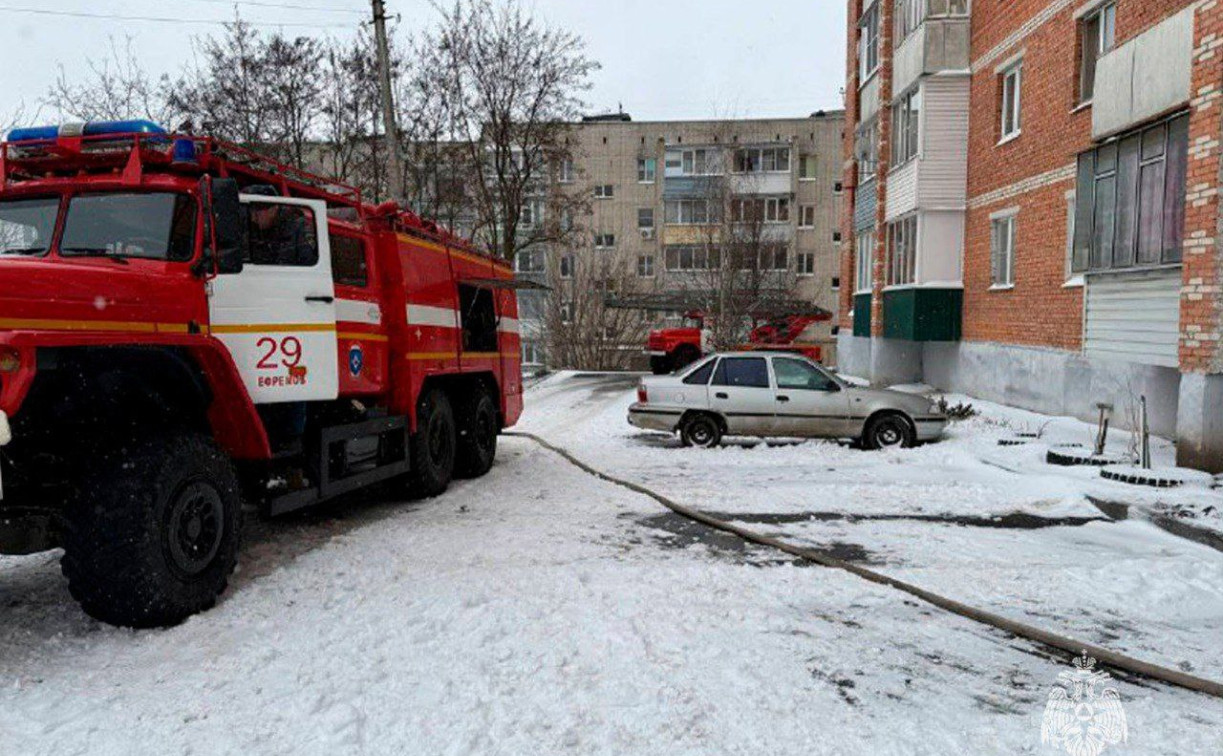 В Тульской области за сутки потушили четыре пожара