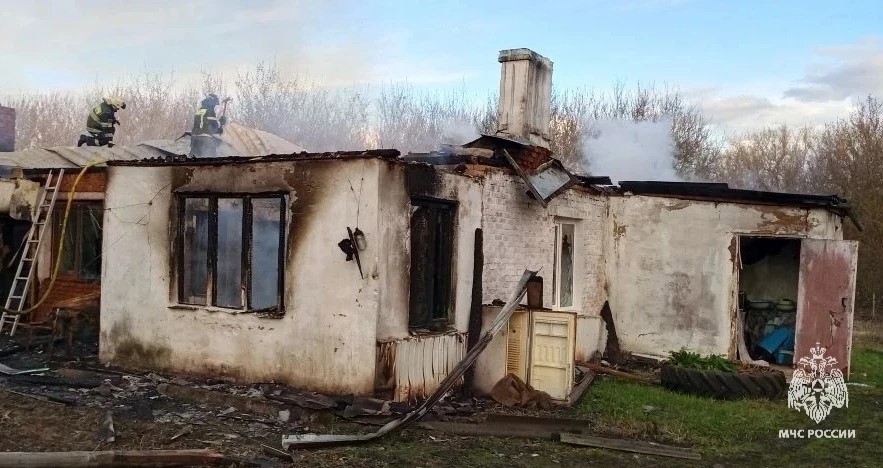 В Чернском районе при пожаре в доме погиб 69-летний мужчина
