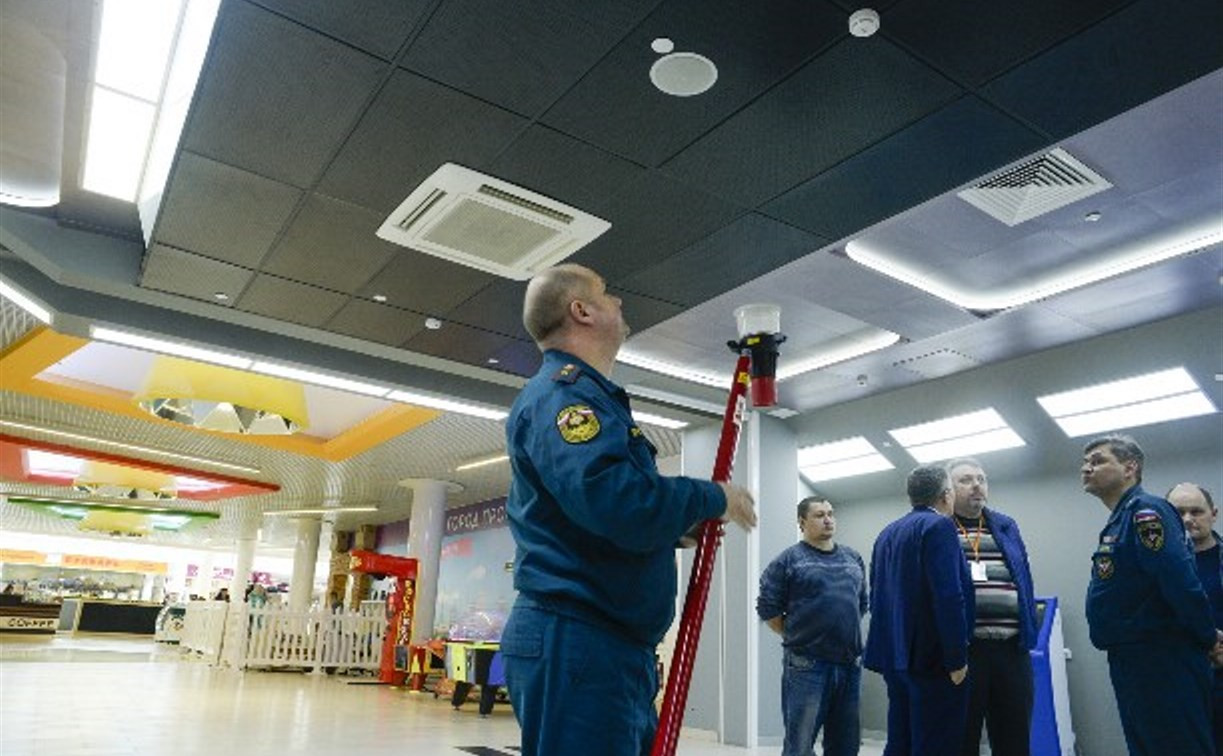 В торговых центрах Тульской области нарушены нормы противопожарной безопасности