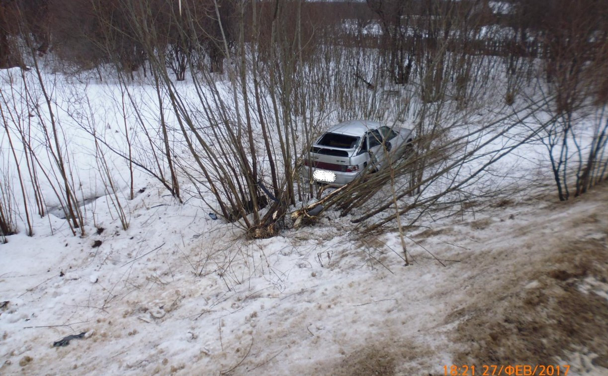 В Тульской области парень попал в ДТП на угнанном автомобиле