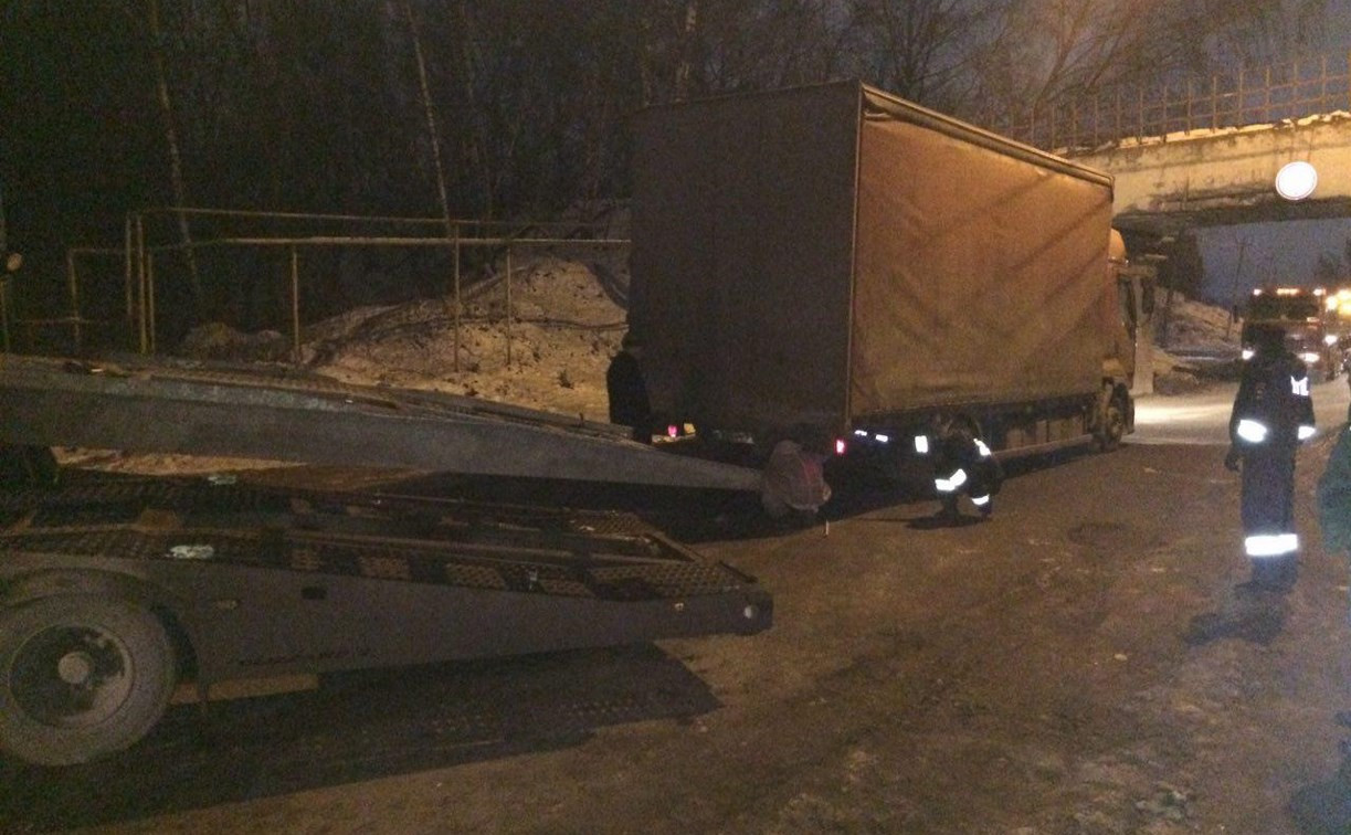 На Венёвском шоссе в Туле у грузовика отказали тормоза