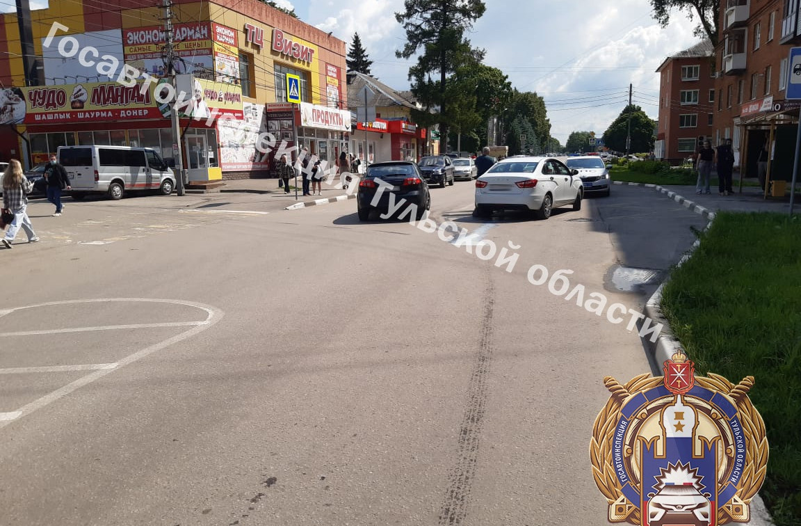 В Узловой Lada снесла пенсионерку вне пешеходного перехода