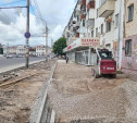 Чтобы избежать затоплений Красноармейского, дорогу и тротуары там поднимут в ходе ремонта