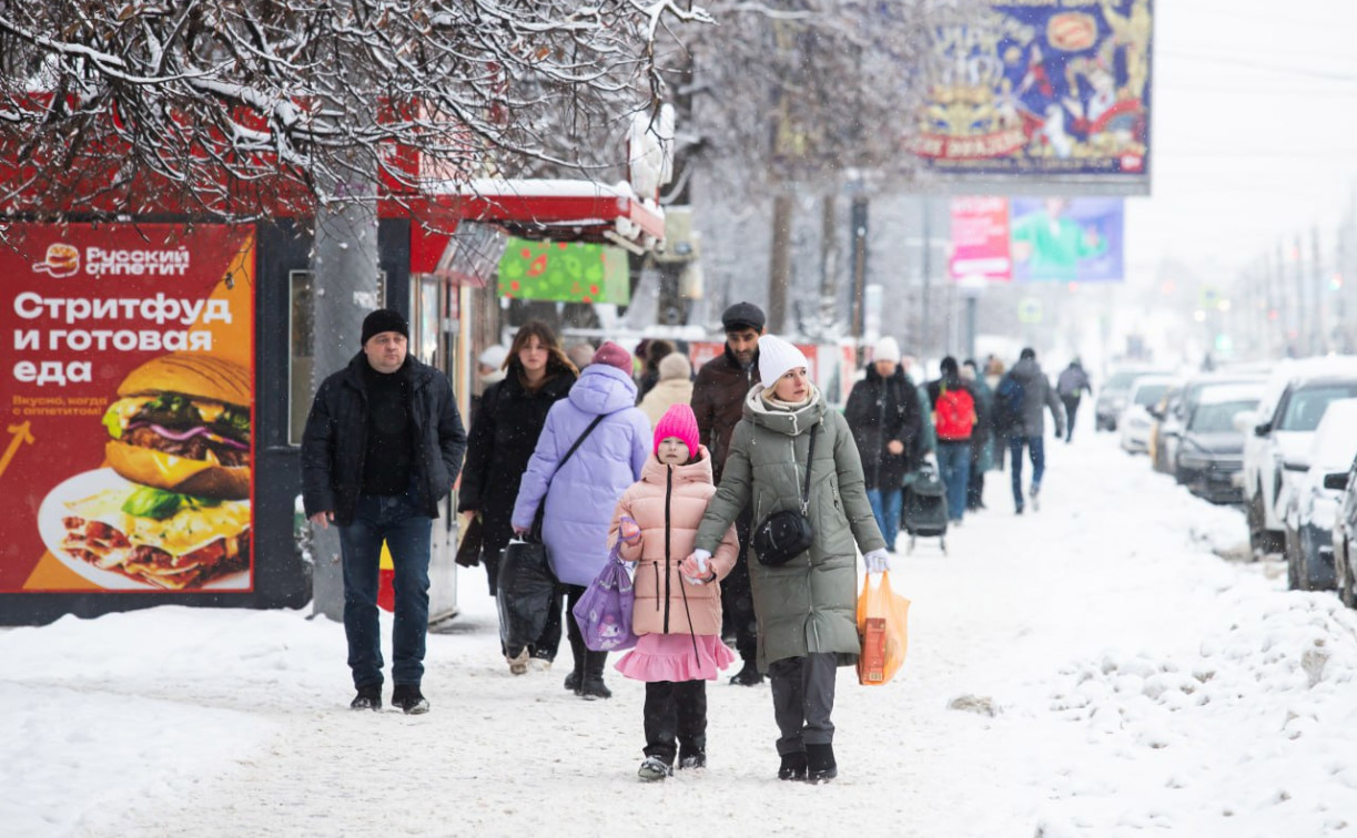 Центральную Россию ждут снегопады и резкое потепление