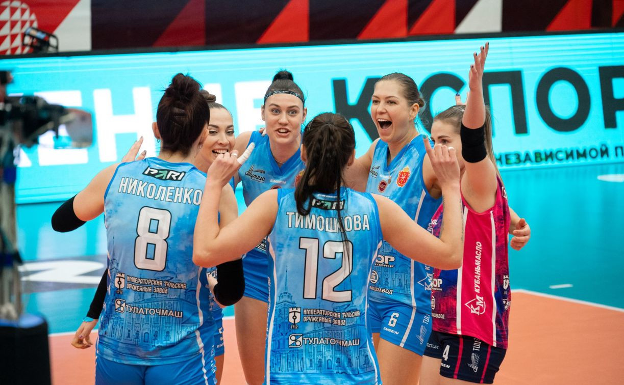 Волейбольная «Тулица» впервые обыграла казанское «Динамо-Ак Барс»
