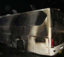 На трассе М4 загорелся автобус «Кинг Лонг»