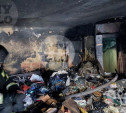 Пожар на ул. Оборонной: в квартире был 1,5-метровый слой мусора
