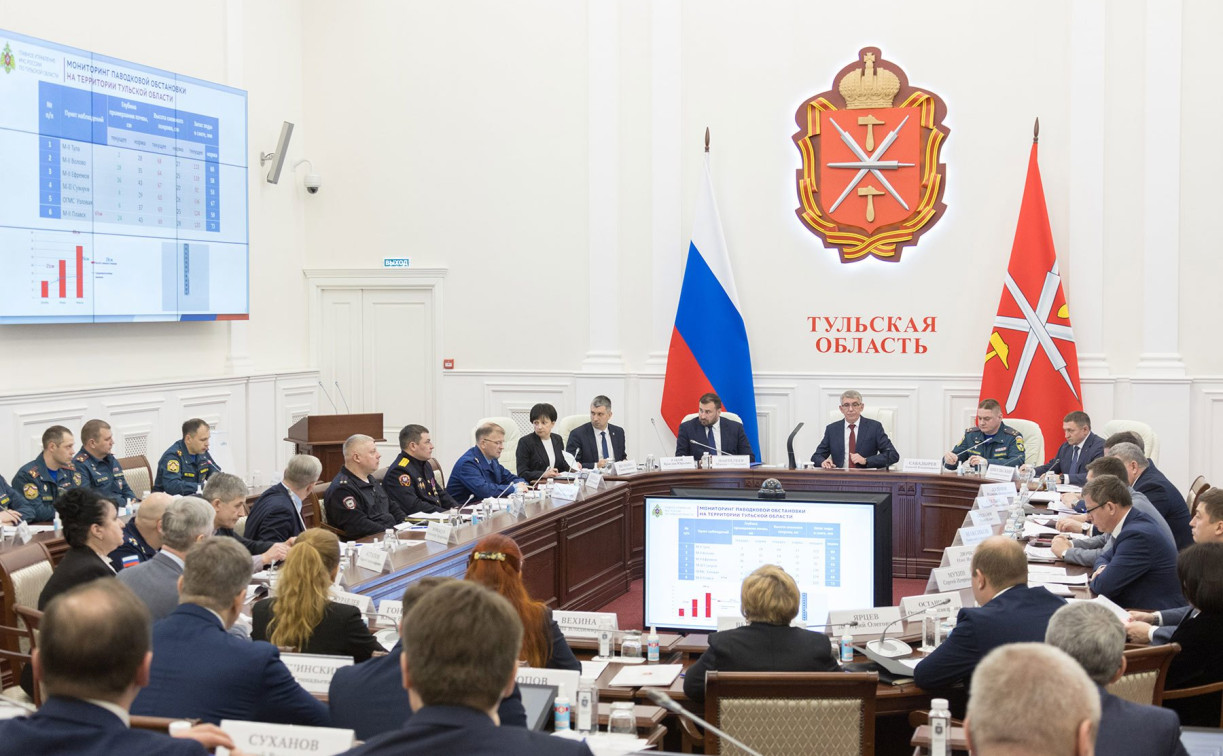 В правительстве подготовят детальные планы спасения для 44 тульских деревень, попадающих в зону паводка