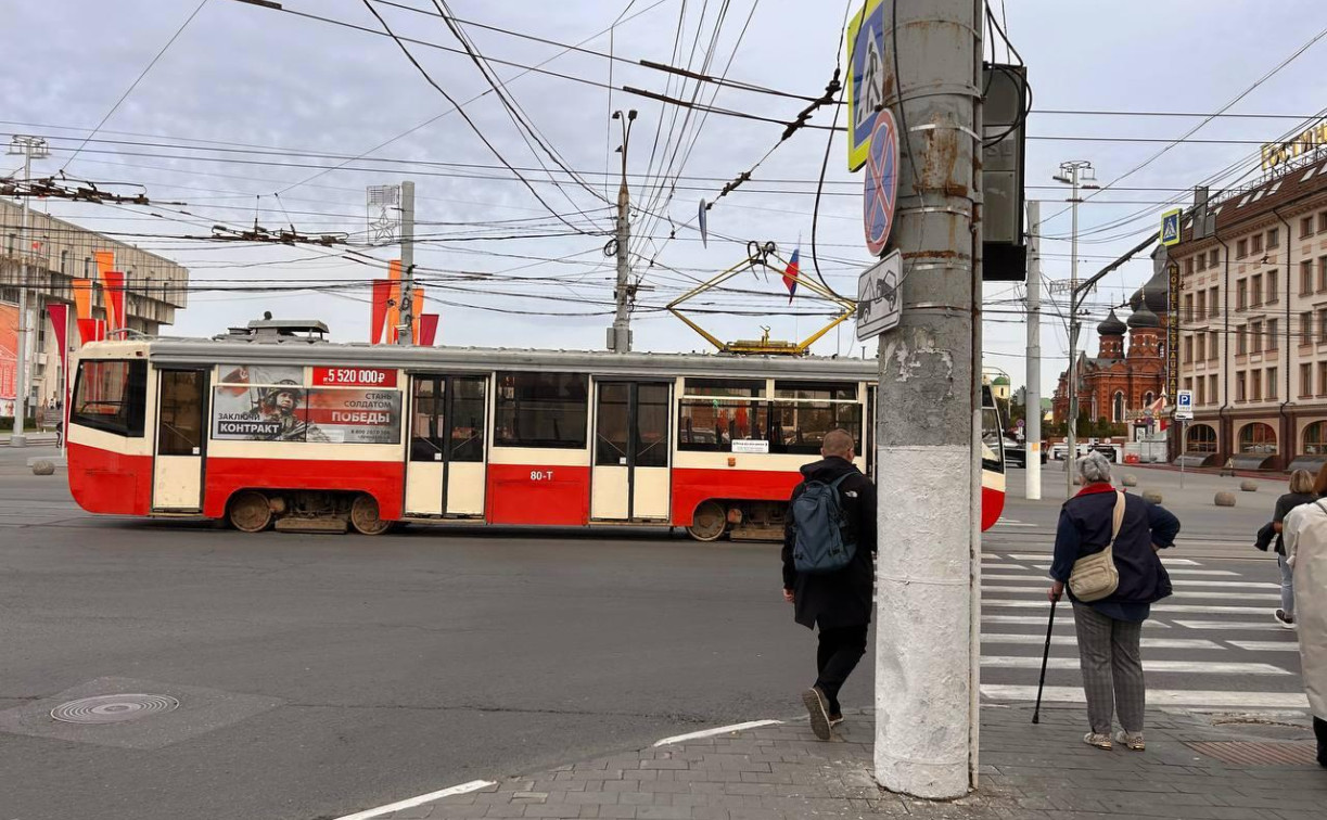 Из-за сломанных рельсов в Туле встали трамваи