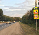На трассе Тула-Новомосковск установили инновационные дорожные знаки