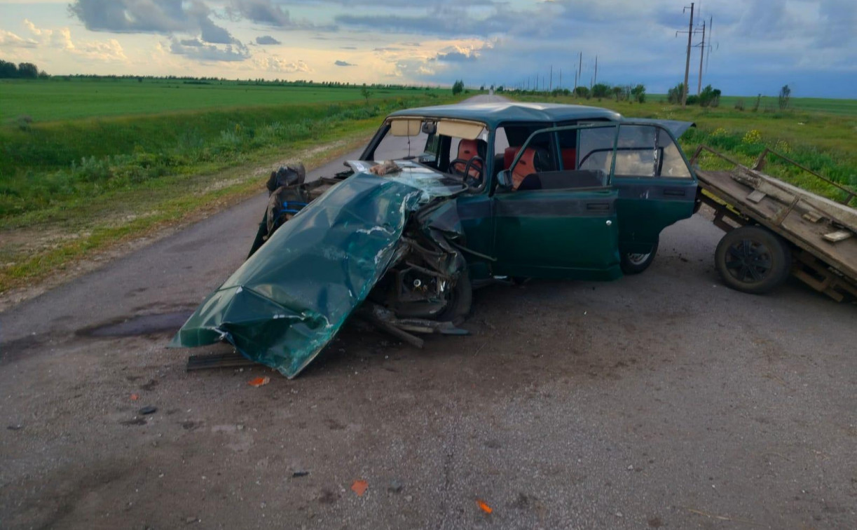 В Куркинском районе бесправный водитель устроил жесткое ДТП