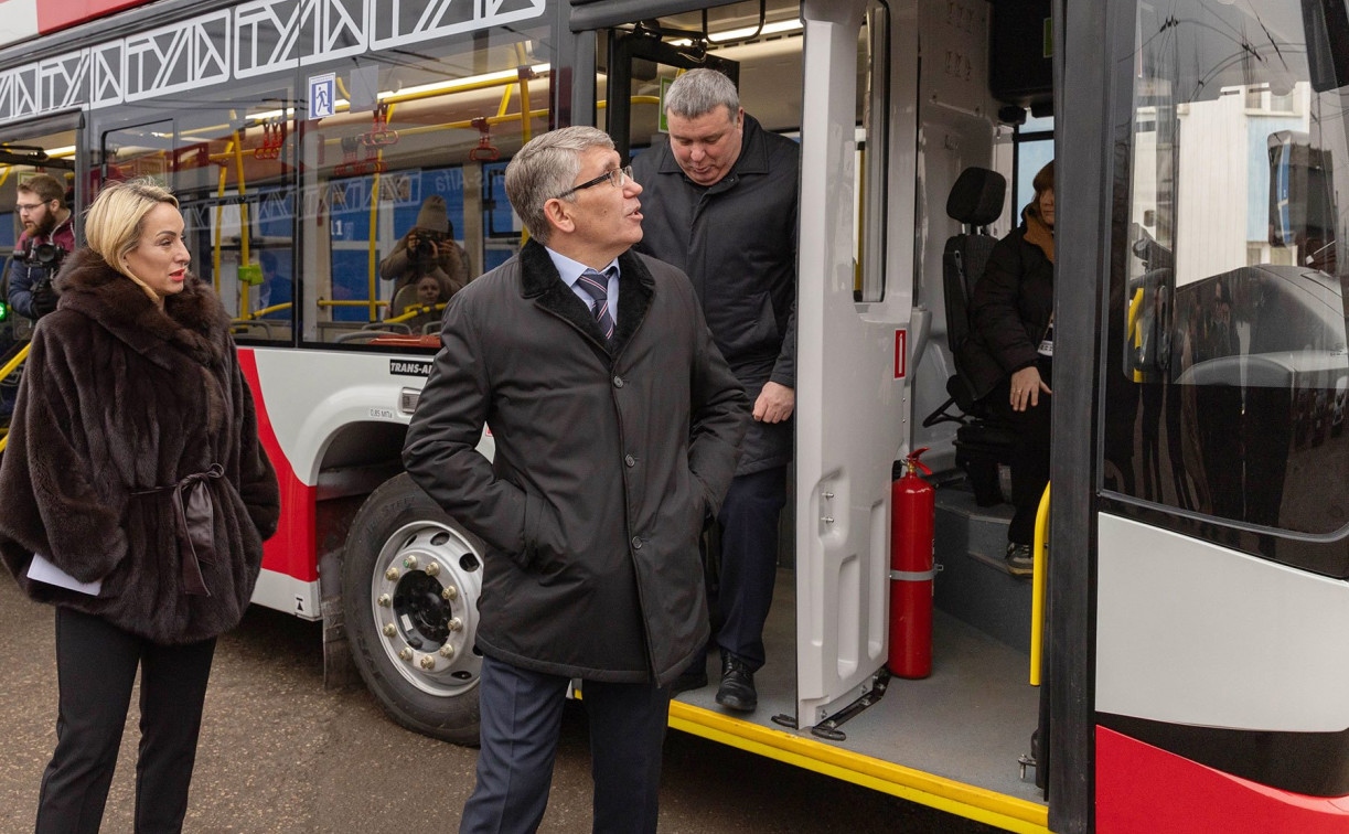 В Тулу прибыли новые троллейбусы