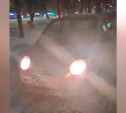 На пр. Ленина водитель Daewoo Matiz прокатился по тротуару