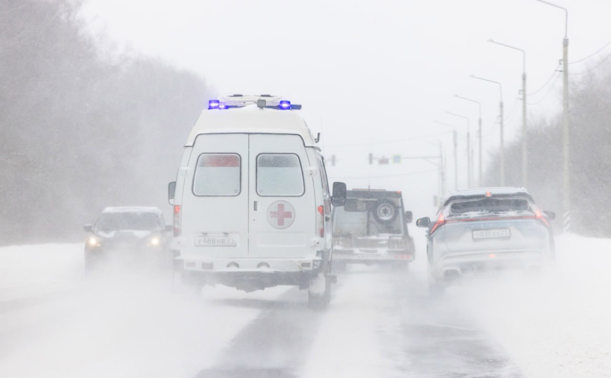 Госавтоинспекция просит туляков воздержаться от поездок на машинах из-за снегопада